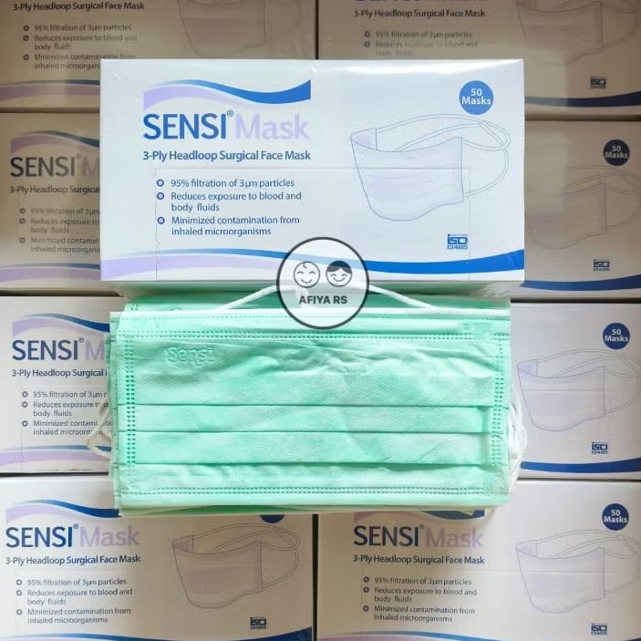 Masker Sensi Headloop Hijab Isi 50 Pcs Original
