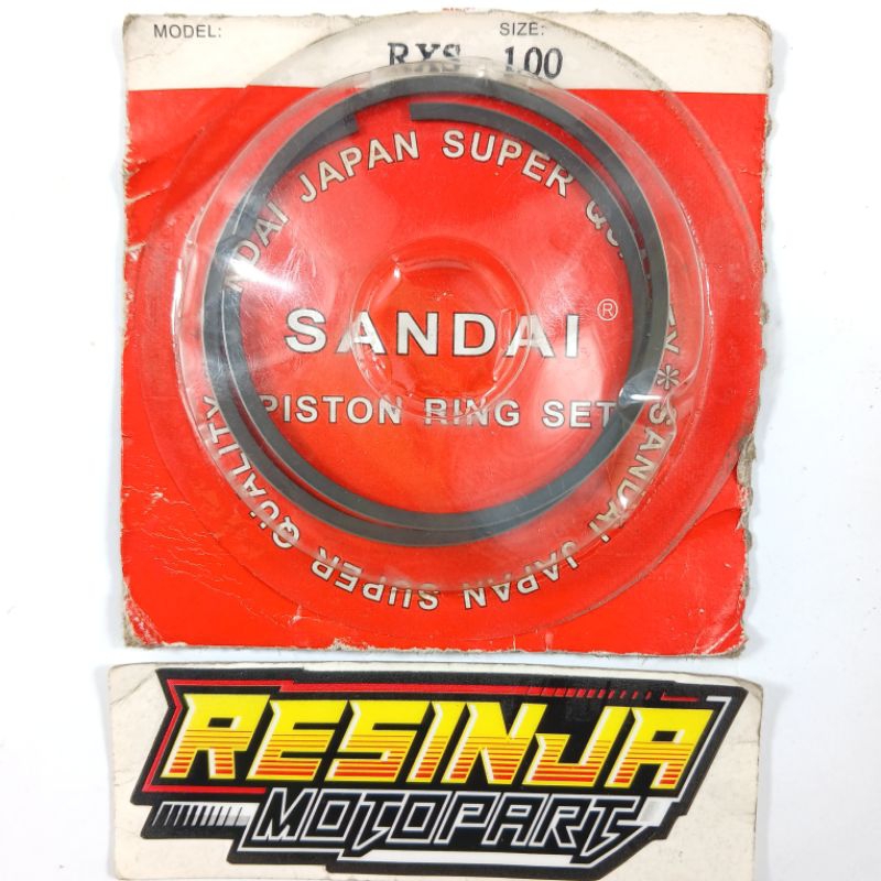 Ring Piston Seher Yamaha Rxs Rx Spesial Yt115 Oversize Os 100 Sandai Japan