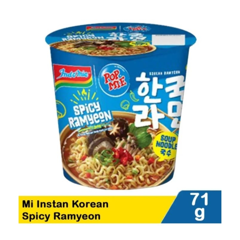 

Pop mie Mi Instan Korean Spicy Ramyeon 71g