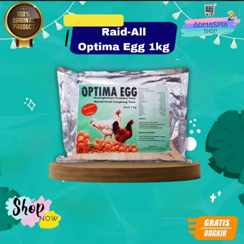 OPTIMA EGG Mineral Ayam 1 kg meningkatkan produksi telur memperkuat cangkang telur