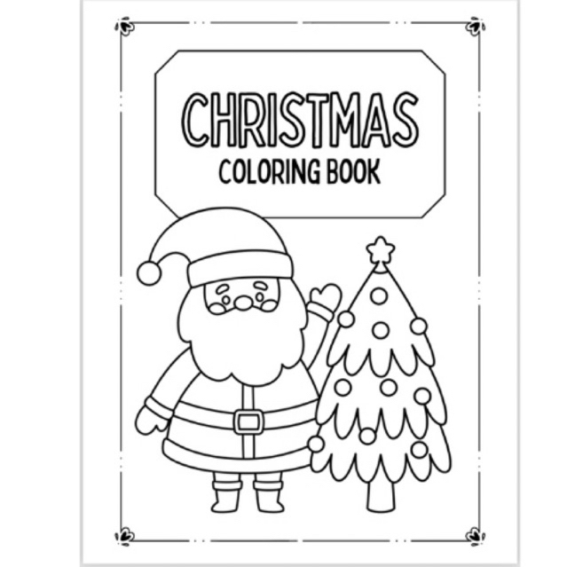 Printable worksheet coloring Cristmas