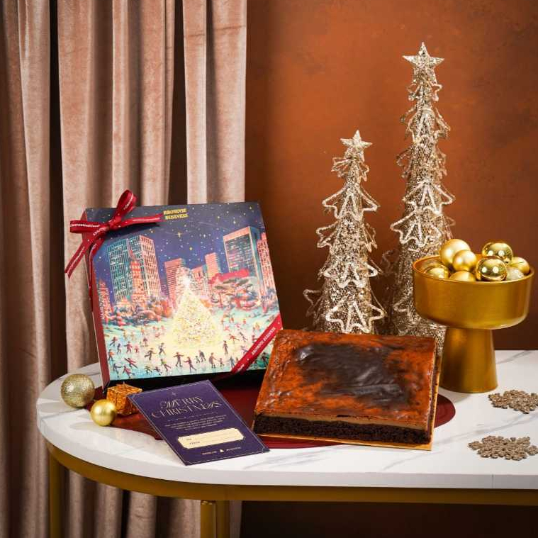 

READY/H+1 Christmas in New York - Dark Chocolate Coffee Basque Burnt Cheesecake