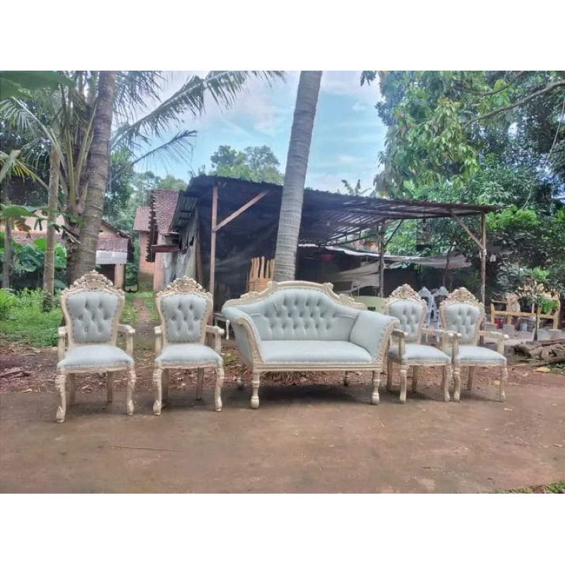 Kursi Pelaminan Kiong Jati Kursi Manten Jati Kursi  Pelaminan Jati Set Kursi Pengantin Kiong Jati