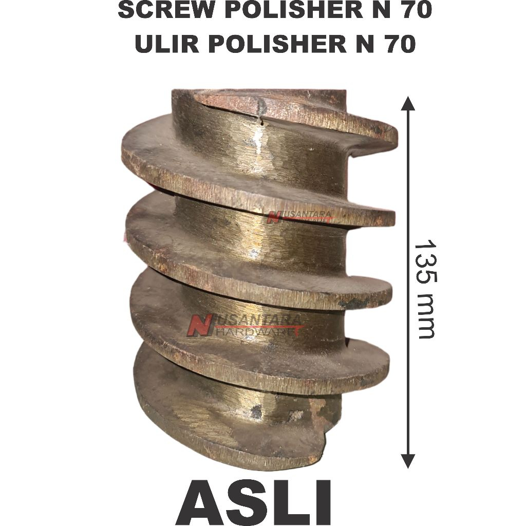 ulir polisher N70,screw rice milling,uliran untuk mesin polisher,spare part polisher ichi