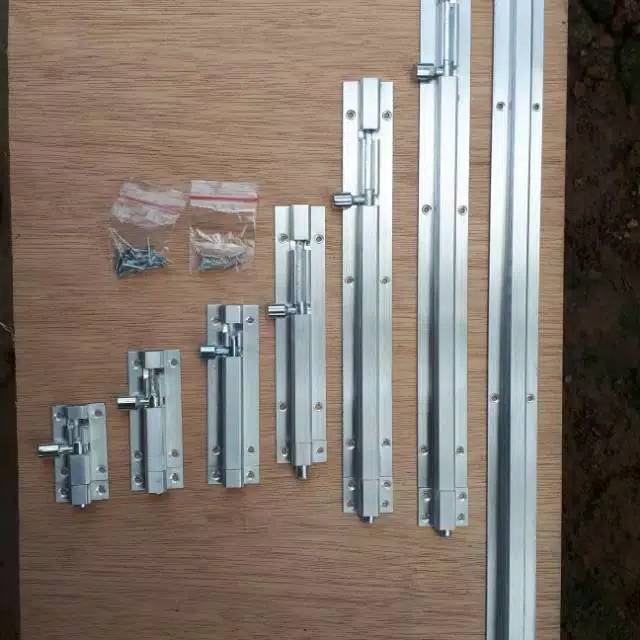 GERENDEL / SLOT PINTU / SLOT JENDELA / GRENDEL ALUMINIUM 8''