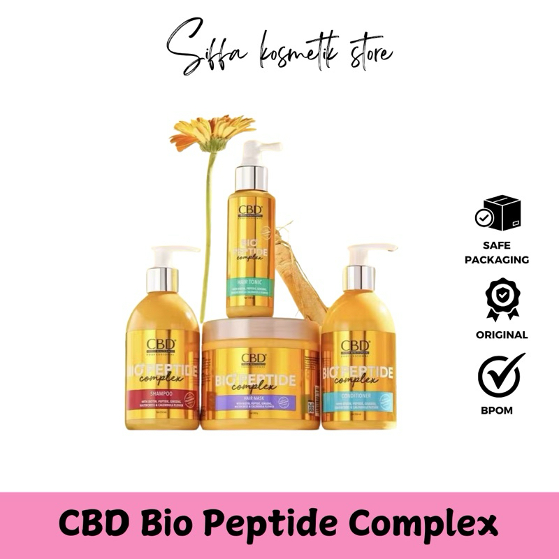 CBD Bio Peptide Complex rambut rontok/shampoo/conditioner/hairmask/tonic
