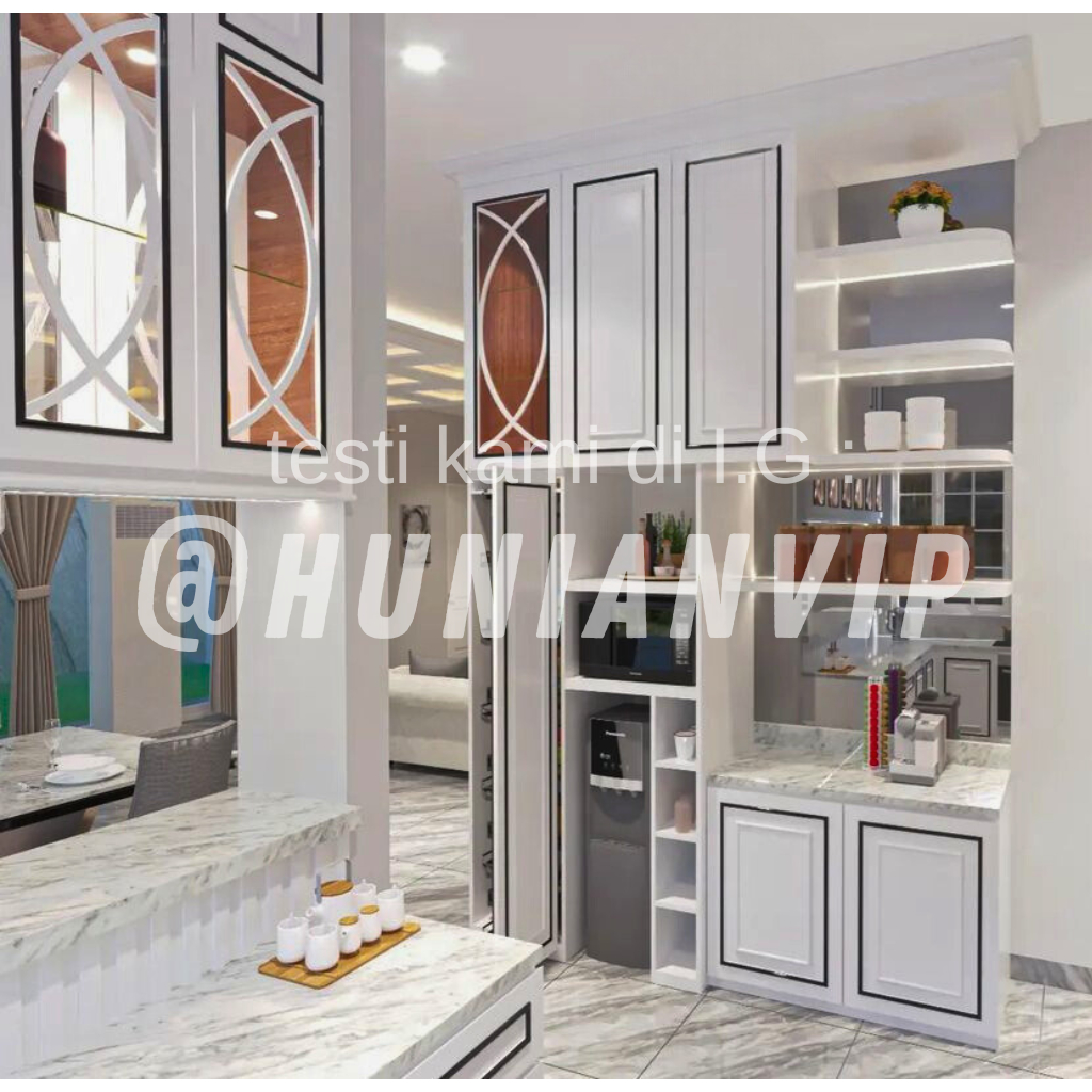 Kitchenset modern aluminium acp / bedroom set / backdrop rak tv minimalis