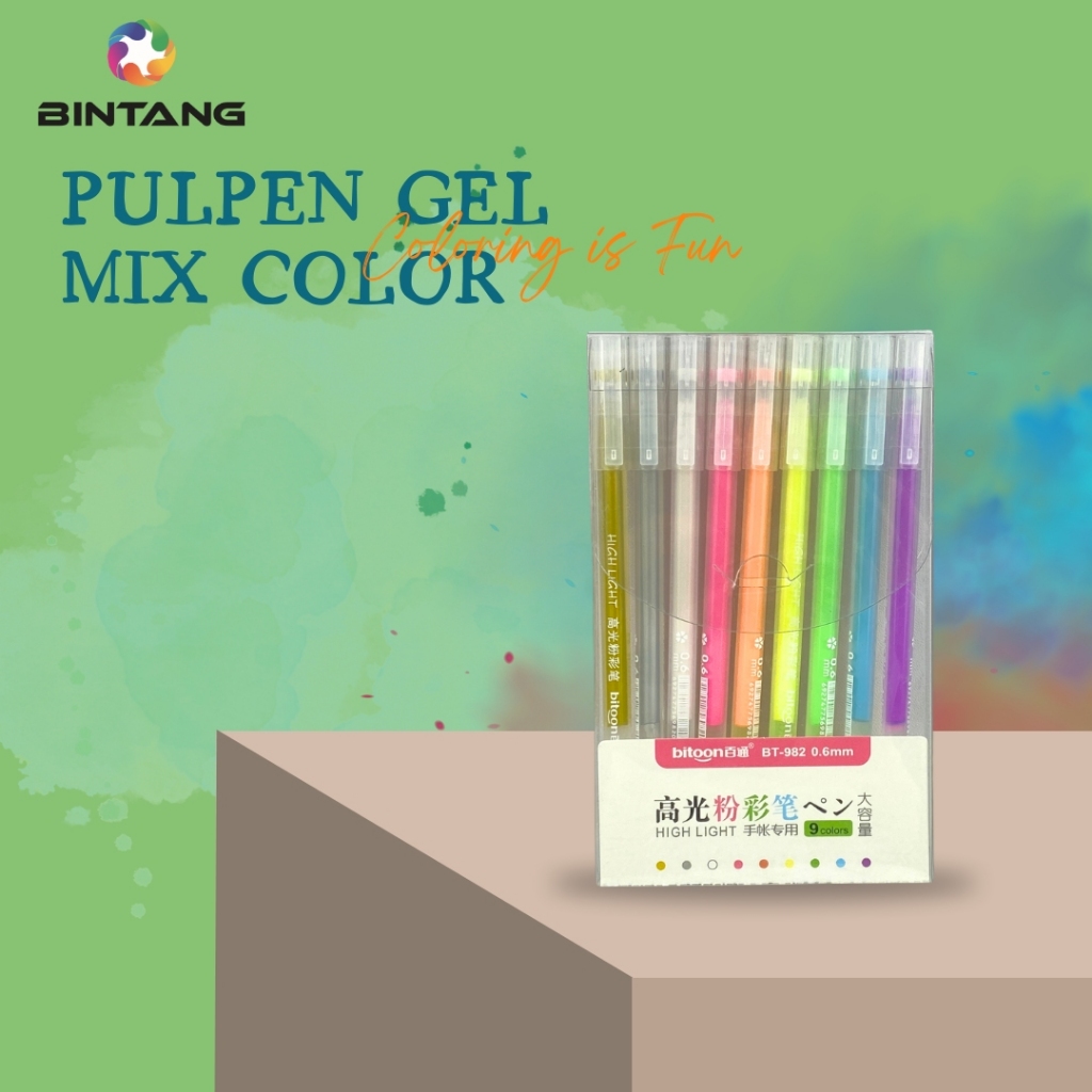 

PULPEN GEL MIX COLOR BT-982