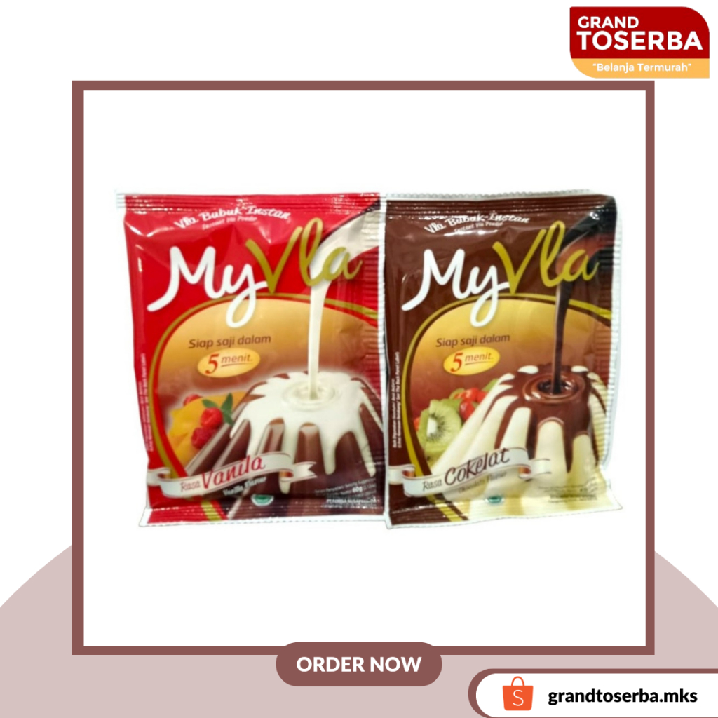 

Nutrijel Nutrijell fla instan rasa cokelat coklat vanilla vanila bubuk My Vla