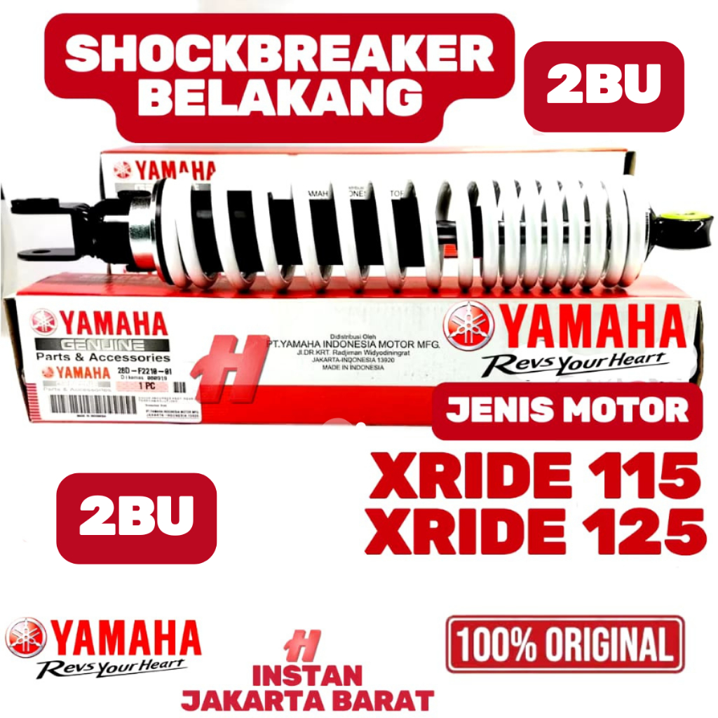 ORIGINAL SHOCKBREAKER SHOCK BELAKANG YAMAHA X-RIDE 115 X-RIDE 125, SHOK XRIDE KUALIATAS ASLI YAMAHA