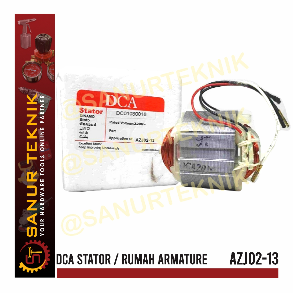 DCA STATOR COMPATIBLE FOR AZJ02-13 / Z1J-FF02-13 IMPACT DRILL 13 M
