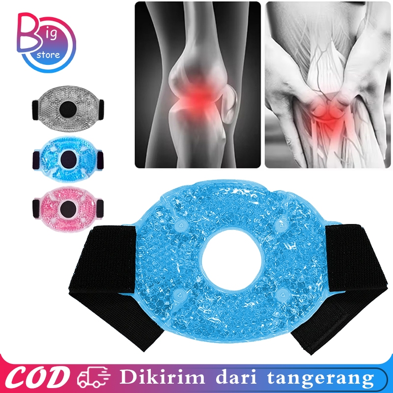 Hot & Cold Knee Gel Beads Set Kompres Es Lutut Antal Terapi Kompres Lutut Kaki Panas Dingin