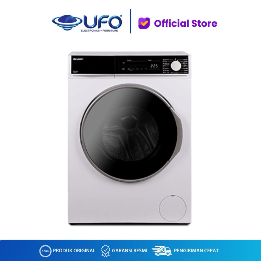 SHARP MESIN CUCI FRONT LOADING INVERTER ES-FL1290XT 9KG