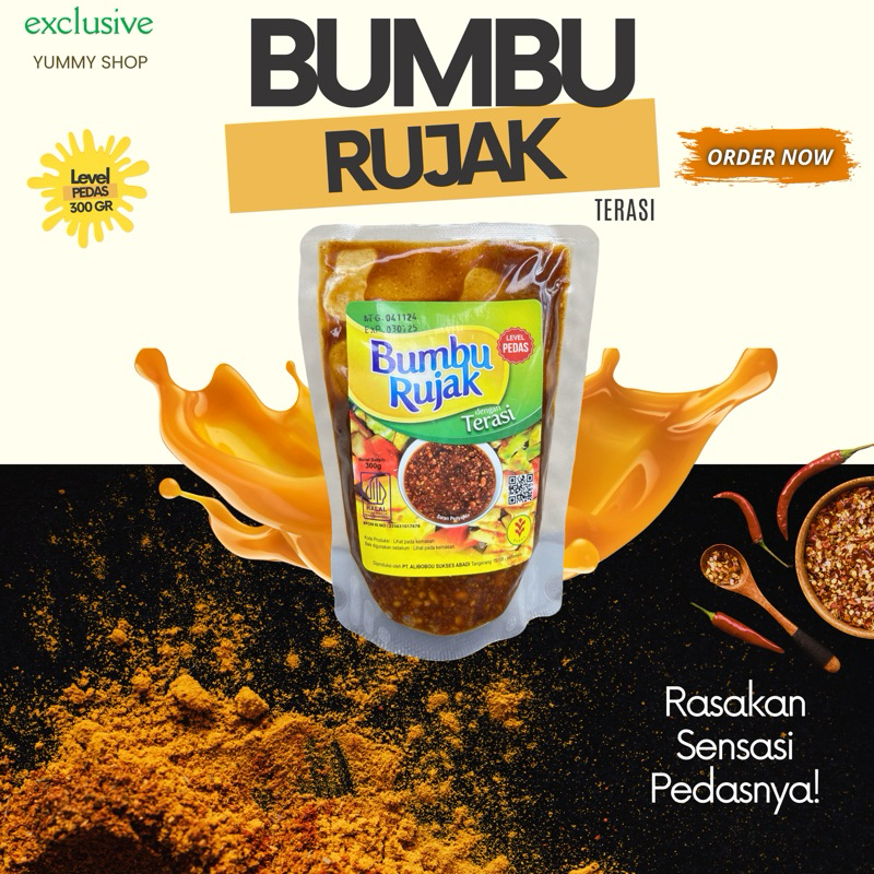 

BUMBU RUJAK TERASI DAN KACANG MEDE (300gr) PREMIUM PEDAS MANIS ENAK