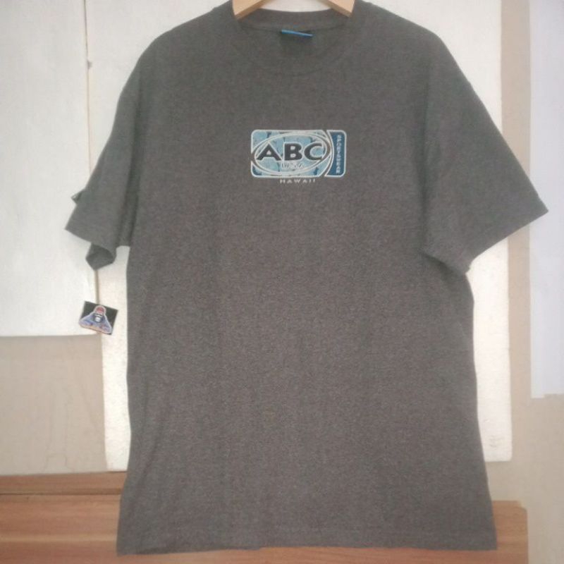 ABC Hawai sportwear vintage t shirt built up size L SECOND ORIGINAL