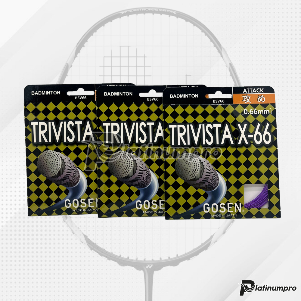Senar Raket Badminton Gosen Trivista X-66 0,66mm