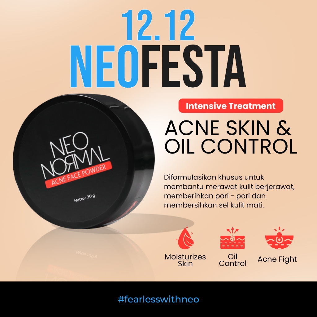 NEO NORMAL Acne Face Powder (Penghilang Jerawat / Anti Acne)