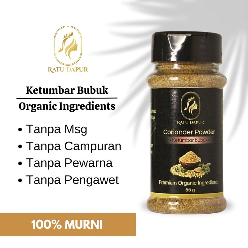 

Ketumbar Bubuk / Coriander Powder / Bumbu Rempah Masakan / Ratu Dapur (55 gram)