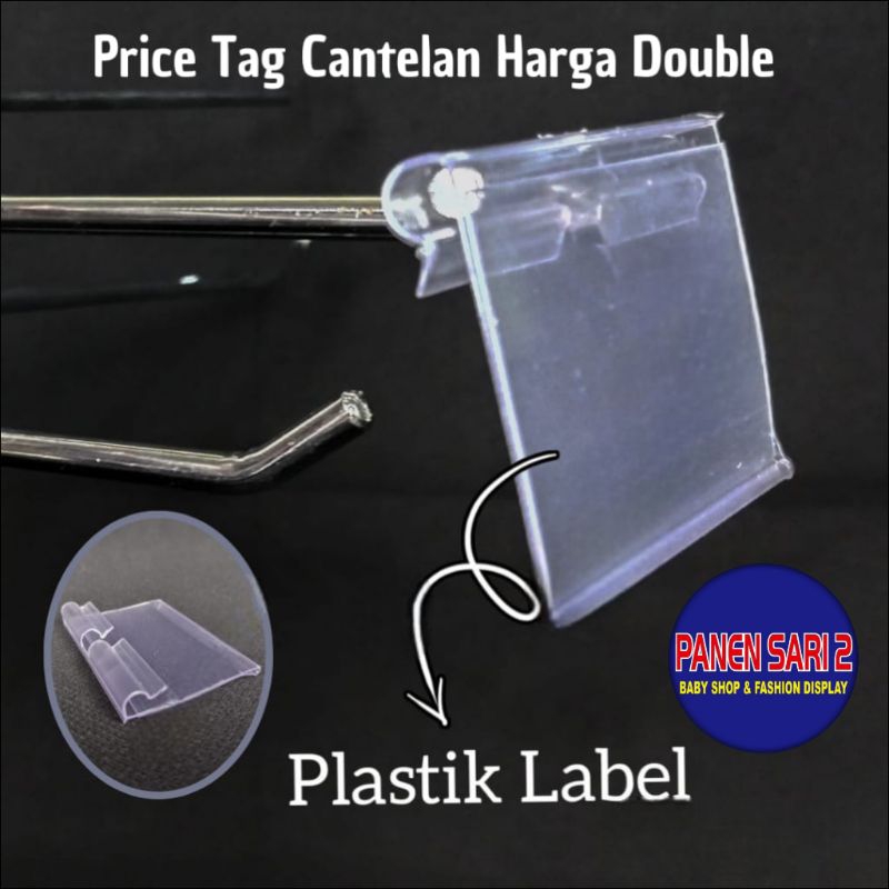 

Price Tag Label Plastik Putih 4x6 Untuk Cantelan Ram Double Mika Supermarket Display Mika Label Harga - Harga per 6pcs