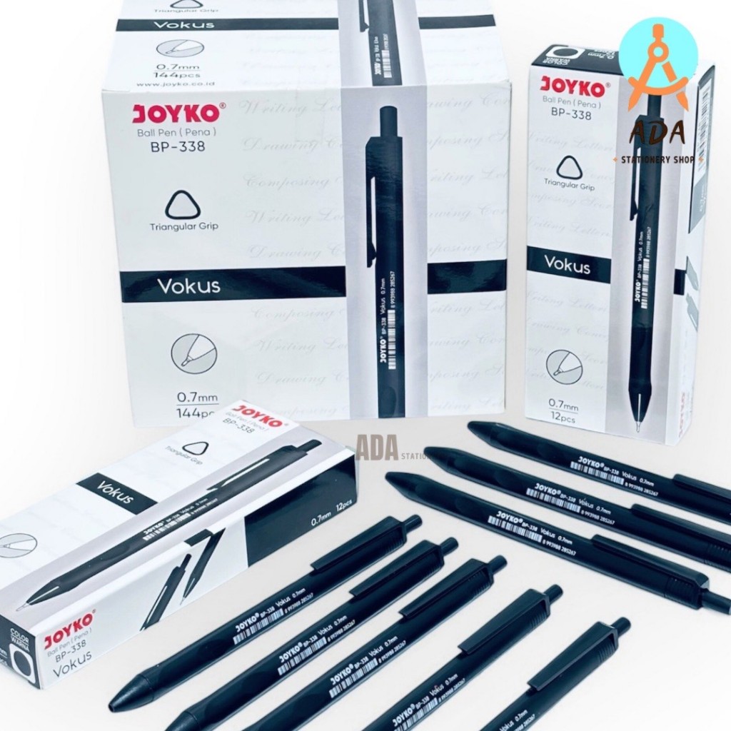 

(12 biji) PULPEN JOYKO BP-338 VOKUS 0.7mm