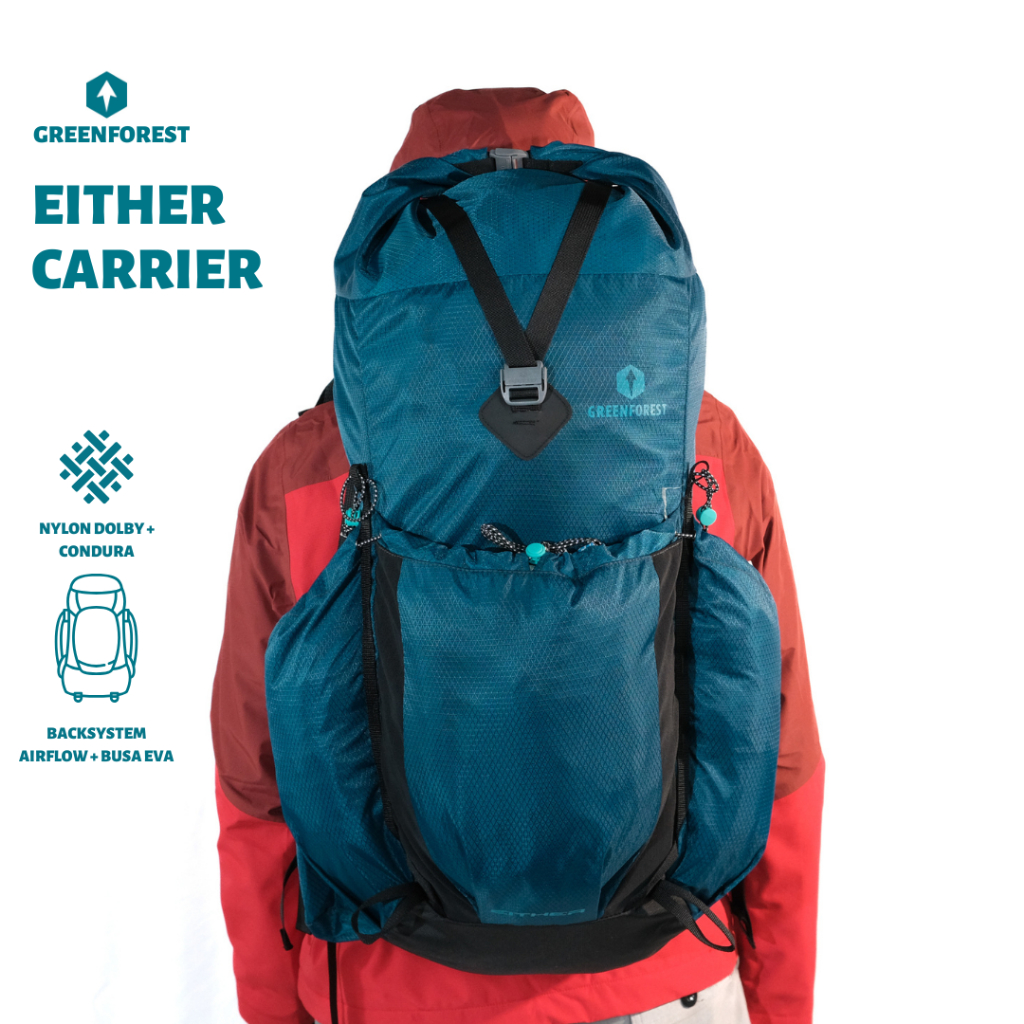 Greenforest Either Carrier Lightweight 40L Free Raincover