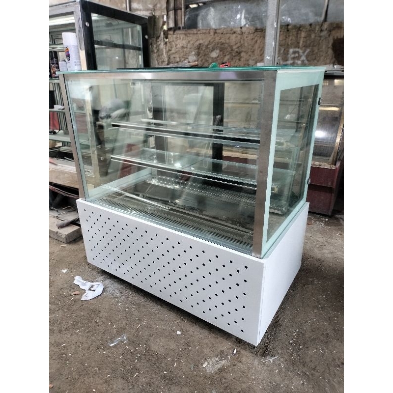 cake showcase chiller bekas, cabinet display kue