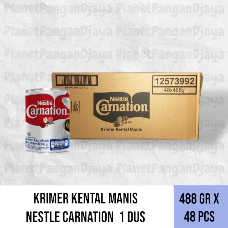 

Krimer Kental Manis Nestle Carnation 488 Gr 1 Dus Isi 48 Pcs