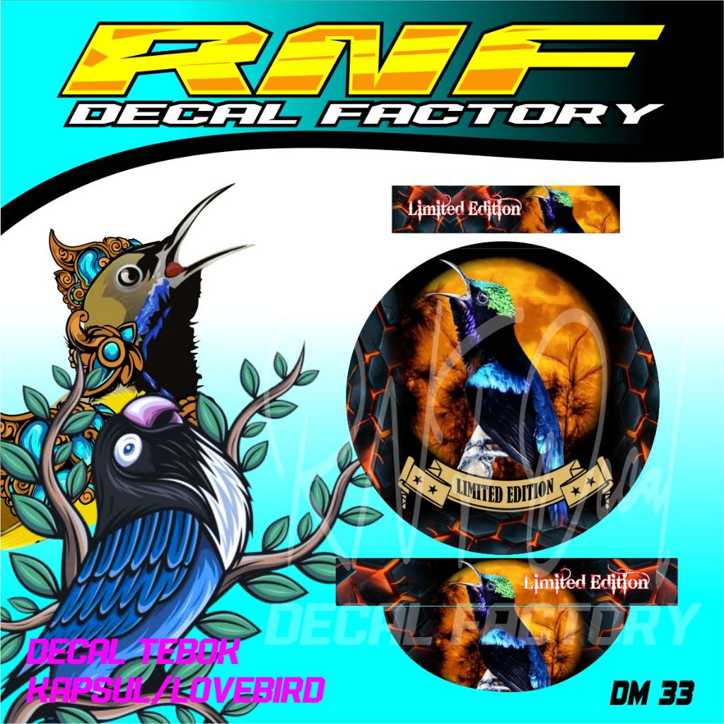 stiker tebok konin,,decal stiker konin