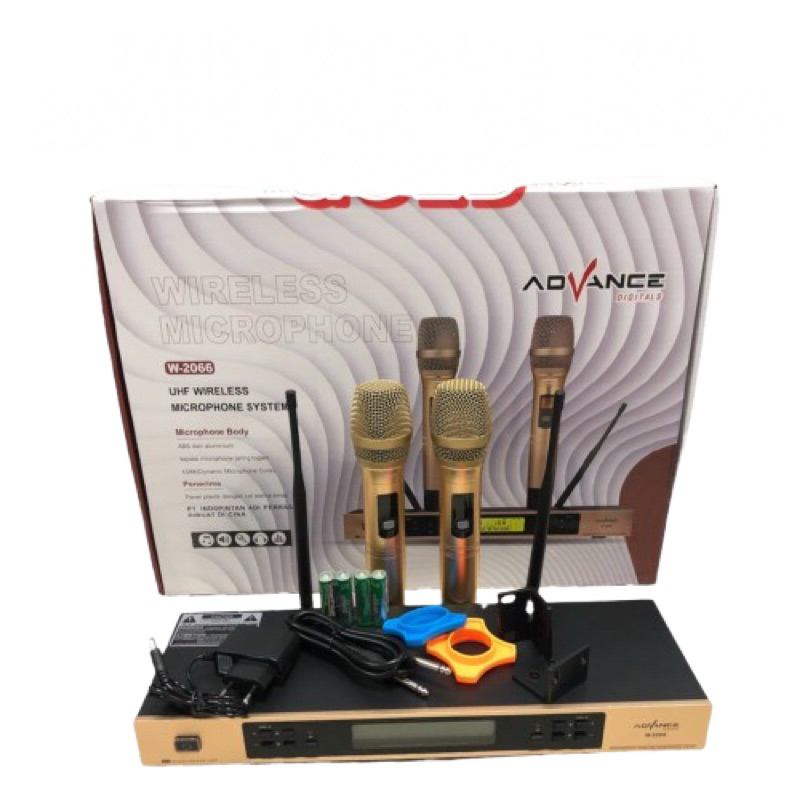 advance wireless microphone w-2066