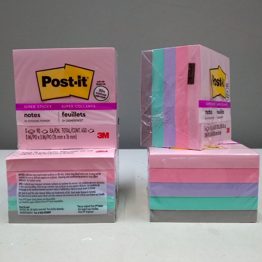 

KODE PRODUK SZBG9554 3M Post It Super Sticky Notes 6545SSNRP Super Collants 3inch x 3 inch