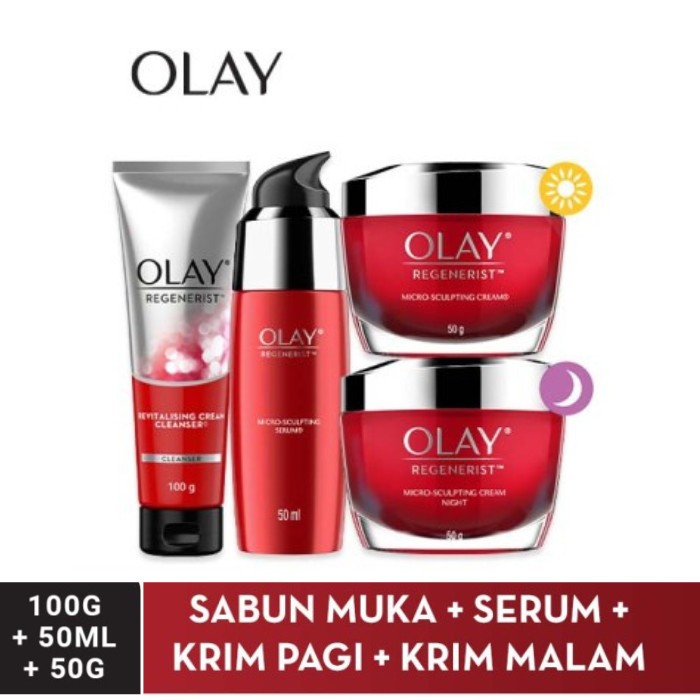 (PAHE) Paket Hemat Olay Regenerist Ritual Set Anti Aging