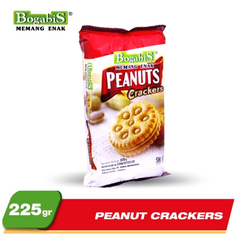 

Bogabis Peanut Crackers Biskuit Kacang 225gr