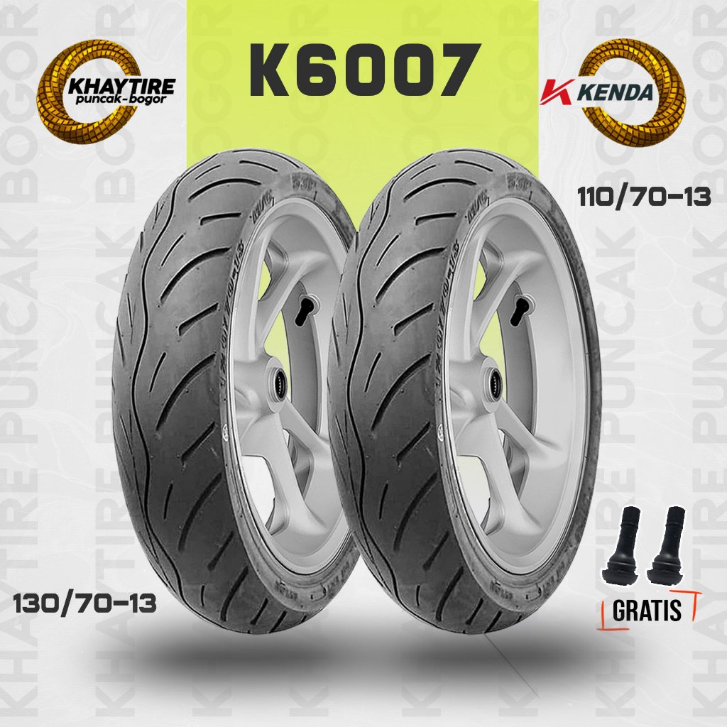 Sepasang Ban Motor YAMAHA NMAX - KENDA K6007 110/70-13 & 130/70-13