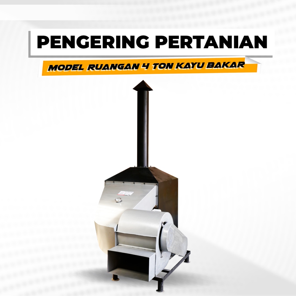 ALAT PENGERING SERBAGUNA TIPE PEMANAS RUANGAN KAYU BAKAR/SEKAM KAPASITAS 4 TON PENGERING IKAN KERUPU