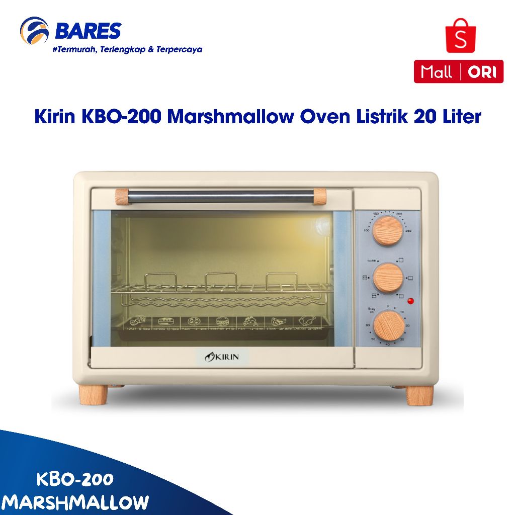 Kirin KBO-200 Marshmallow Oven Listrik 20 Liter