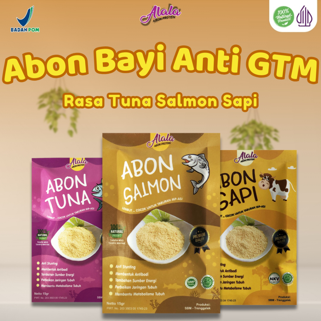 

Alala - Abon Bayi untuk MPASI Anti GTM Protein Tinggi Non MSG Tanpa Pengawet Lauk MPASI Bayi