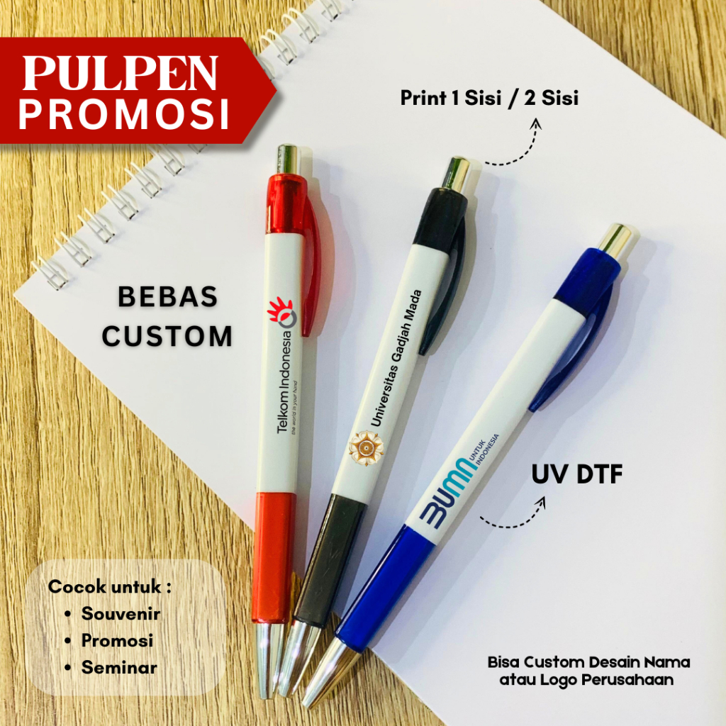 

Pulpen Segi Empat Pulpen Promosi Custom Souvenir Pulpen I Custom Desain Logo atau Tulisan