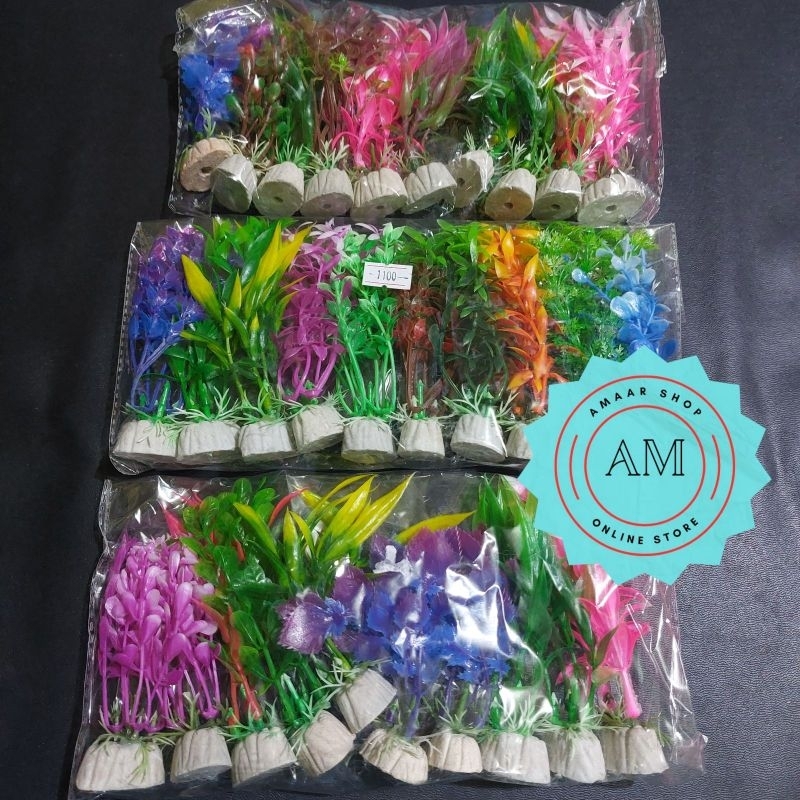 RUMPUT AQUARIUM 10CM ISI 10PCS / RUMPUT HIASAN AQUARIUM 10CM ISI 10PCS / TANAMAN HIAS AKUARIUM AQUAS