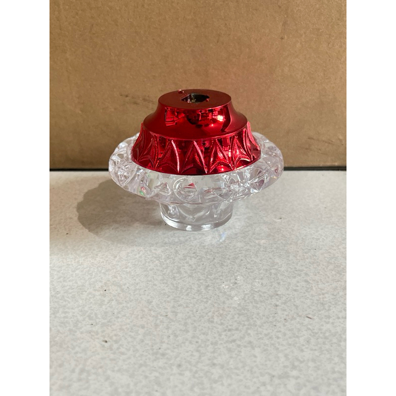 body trophy / piala asbak bening merah