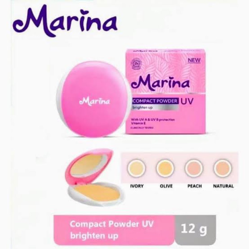 marina compact powder UV protection - marina bedak padat - bedak padat