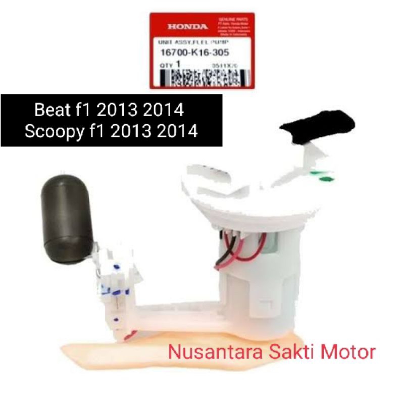 ( 16700-k16-305 )  fuel pump Assy Beat Scoopy fi 2013 2014 2015 stater starter kasar fuelpump pompa 