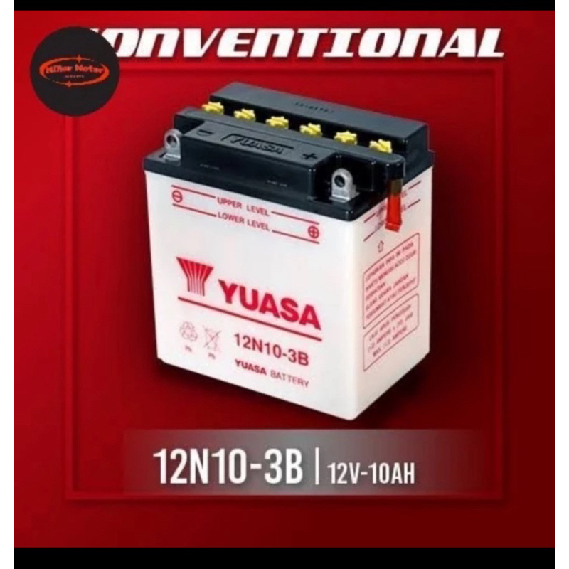 Aki Basah Yuasa Conventional 12N10-3B Thunder 250CC