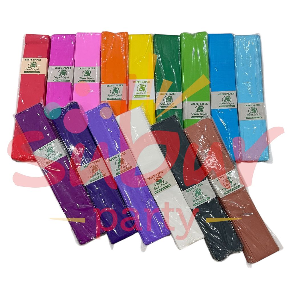 

Kertas Krep Crepe Paper Lembaran Kapal Layar Warna (1pcs)