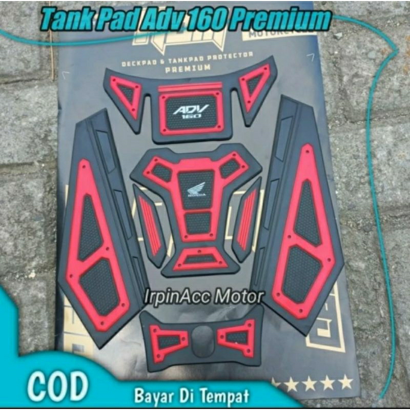 Tankpad Honda ADV 160 2022 Tankpad ruber timbul honda Adv 160- Merah