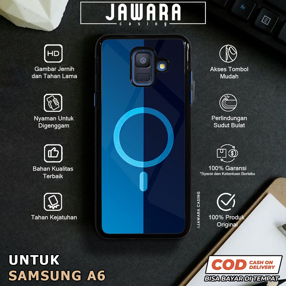 Case Samsung A6 Casing Samsung A6 [MAGS] Premium Case Glossy Case Hp Samsung Jawara Casing Hp Samsun