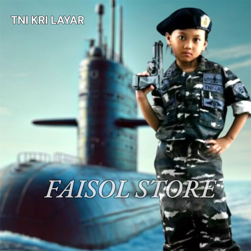 BAJU TNI AL LAYAR ANAK PUTRA PAUD,TK,SD/ KOSTUM TNI AL LAYAR ANAK PUTRA PAUD,TK,SD