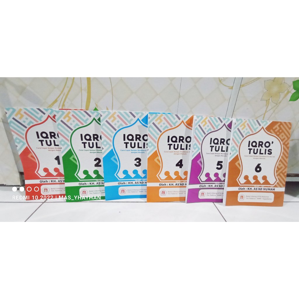 Buku IQRO Tulis untuk belajar menulis huruf Hijaiyah