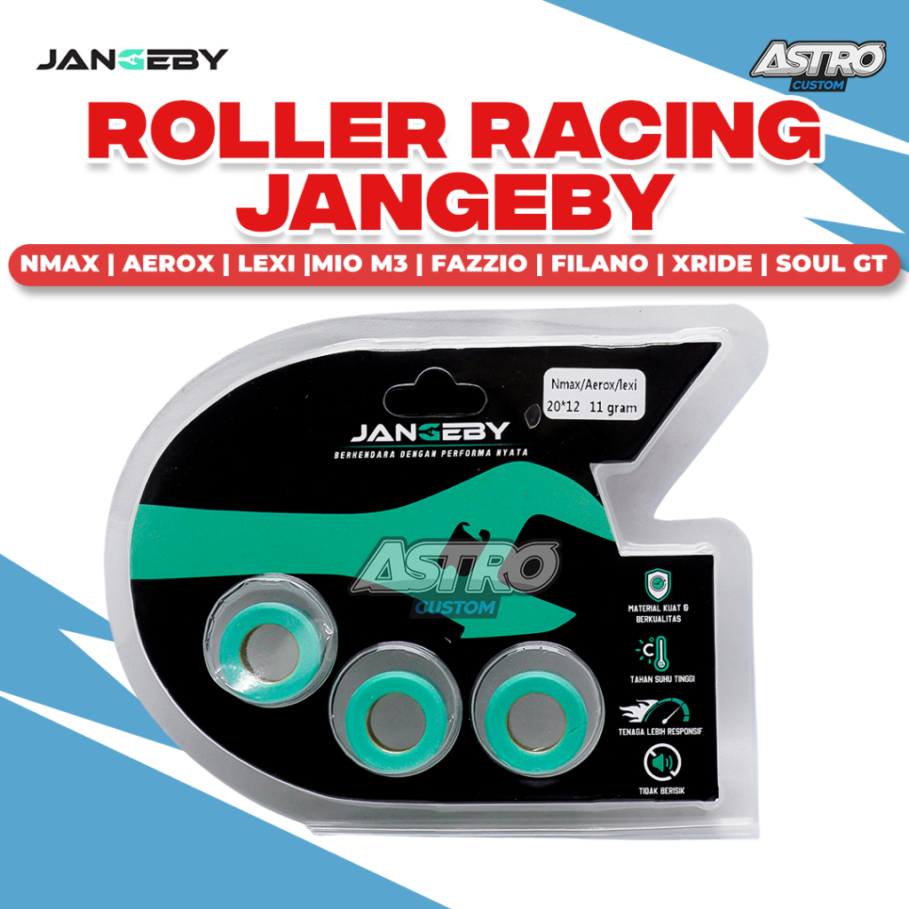 Roller JANGEBY Nmax Aerox 155 Lexi Mio M3 Z Fazzio Filano Freego Soul GT Fino Xride 125 Roler Isi 3
