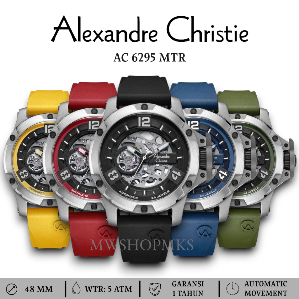 Jam Tangan Pria Alexandre Christie AC6295 AC 6295  AUTOMATIC MOVEMENT Original