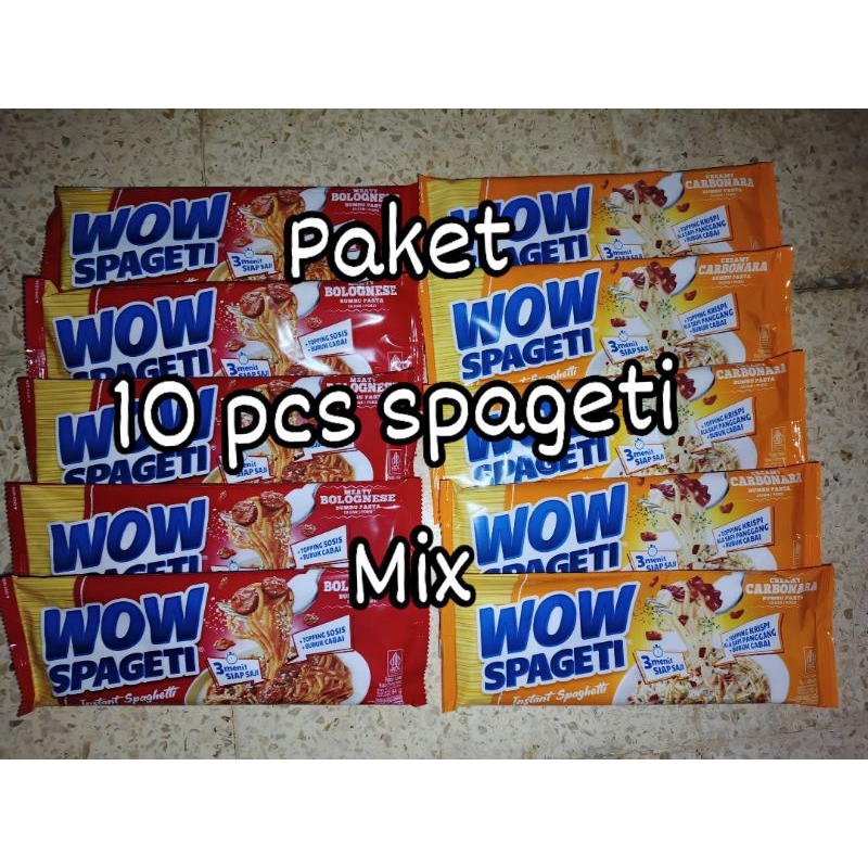 

Paket 10pcs Wow Spageti bolognese Carbonara